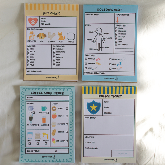 Play Pretend A6 Notepads