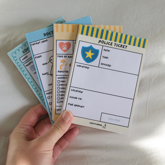 Play Pretend A6 Notepads