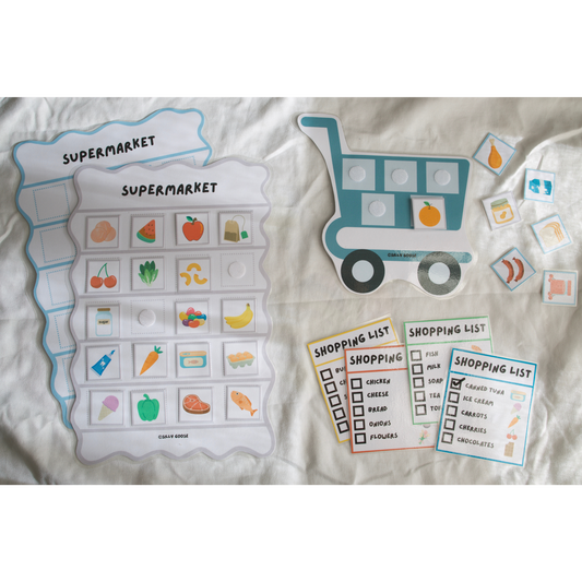Supermarket Play Pretend Learning Activity